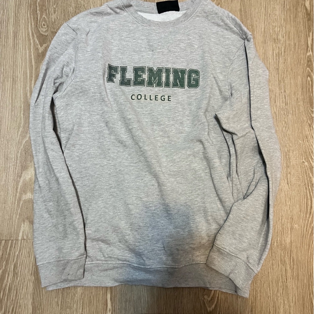 Gray College Sweatshirt